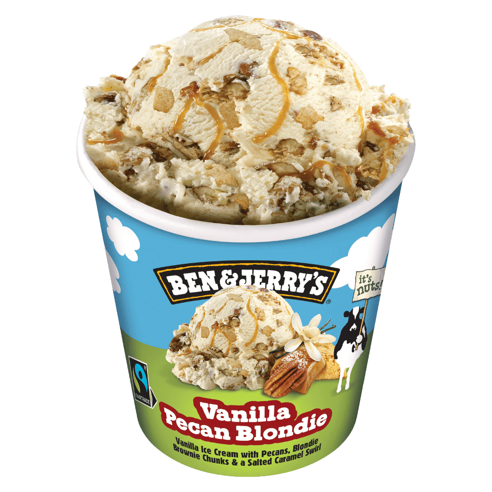 Ben & Jerry´s Vainilla pecan blondie